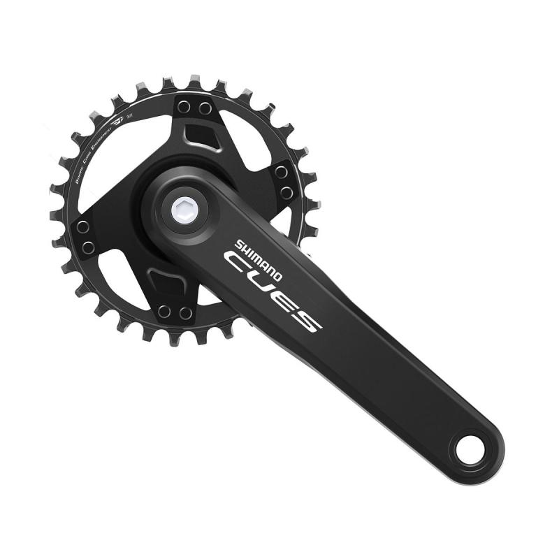 SHIMANO kľuky Cues U4000 175mm 30z. 9/10/11-k. čierny na štvorhran bez ložísk