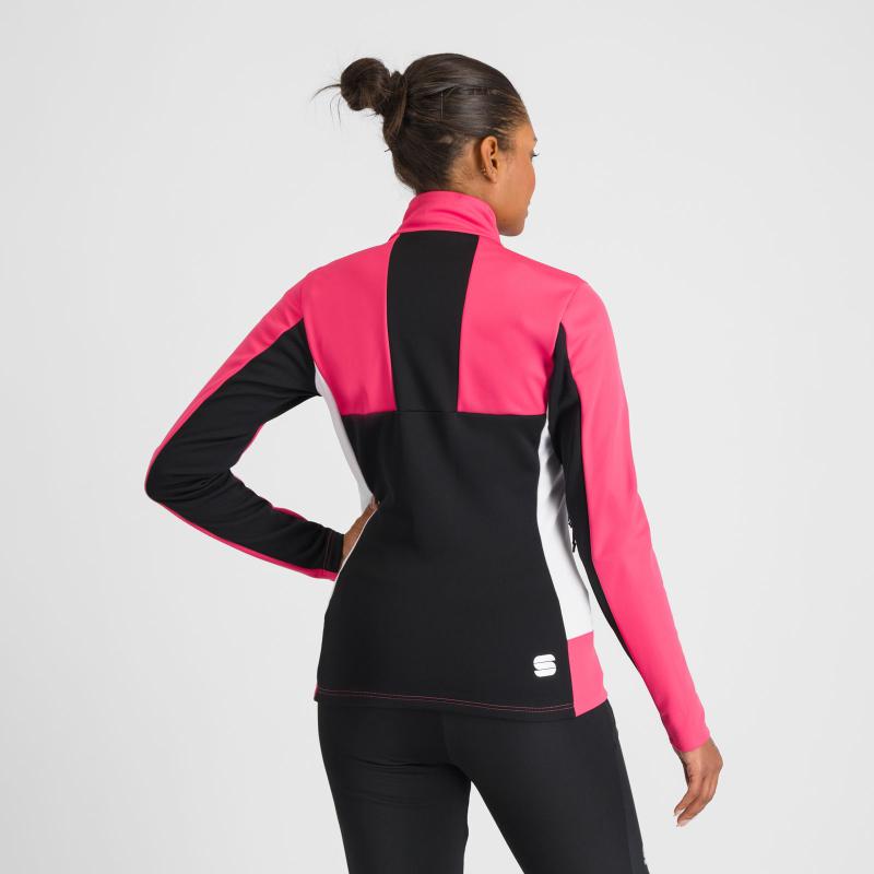 Sportful SQUADRA dámska bunda raspberry pink/white 1