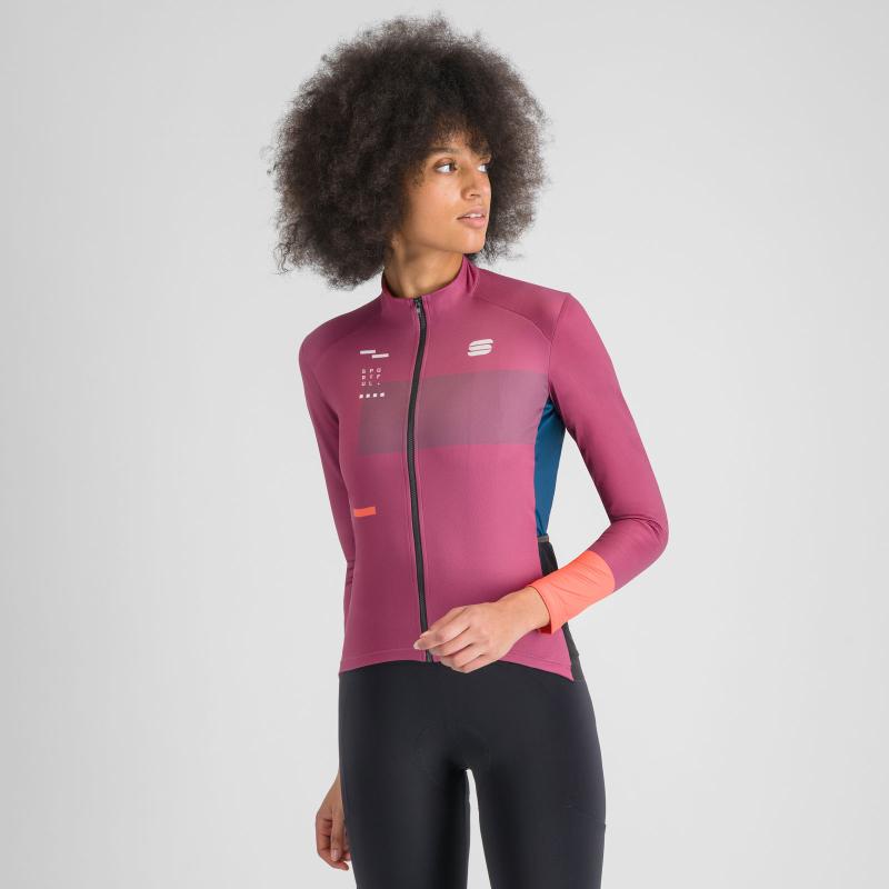 Sportful BREAKOUT SUPERGIARA THERMAL dámsky dres rasperry violet black pompelmo