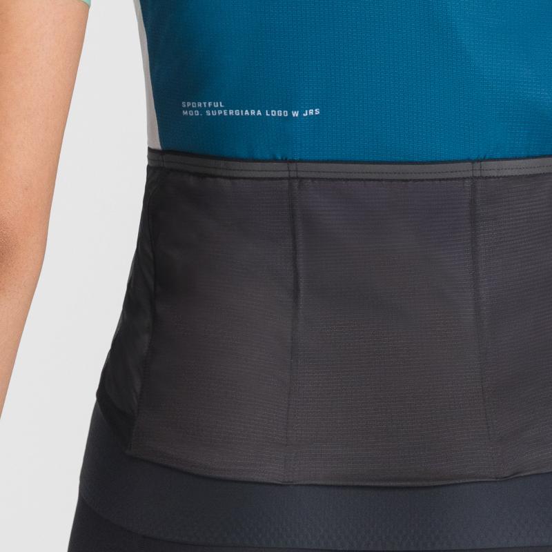 Sportful SUPERGIARA LOGO dámsky dres teal blue/lichen green 3