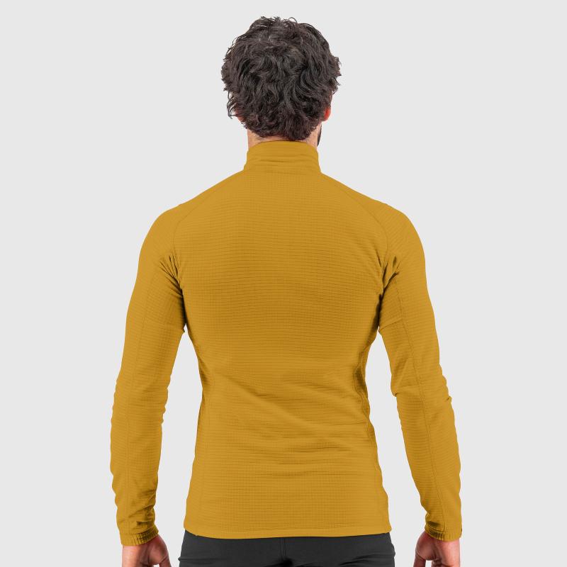 Karpos CRODA LIGHT Half Zip flíska zlatohnedá 3