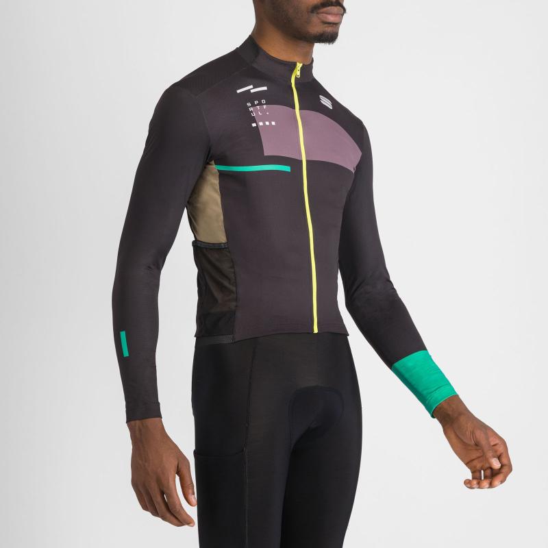 Sportful BREAKOUT SUPERGIARA THERMAL dres black huckleberry olive green 2