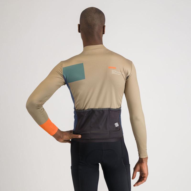 Sportful BREAKOUT SUPERGIARA THERMAL dres olive green galaxy blue oramge 1