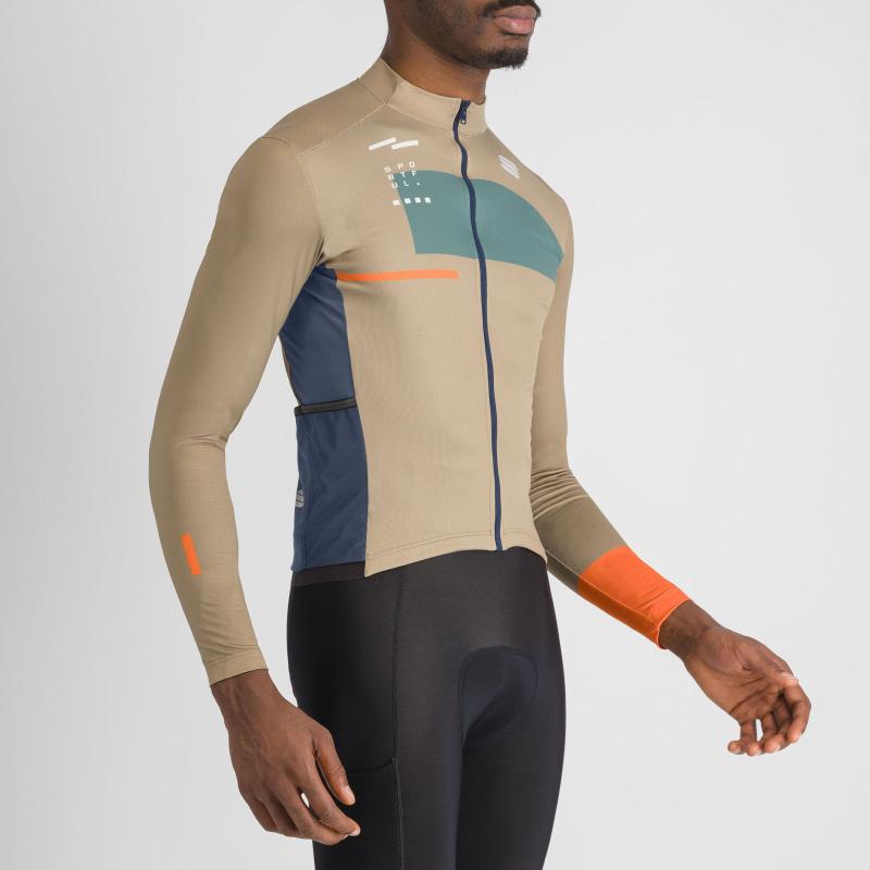 Sportful BREAKOUT SUPERGIARA THERMAL dres olive green galaxy blue oramge 2
