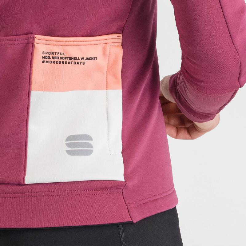 Sportful NEO SOFTSHELL dámska bunda raspberry violet 4