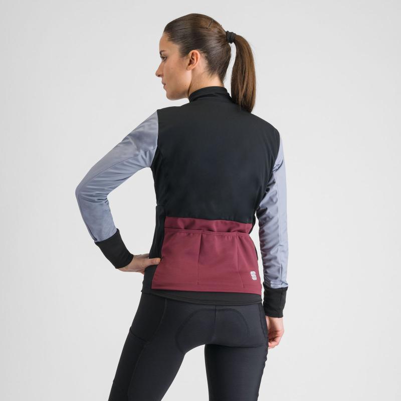 Sportful SUPERGIARA dámska bunda black cement violet 1
