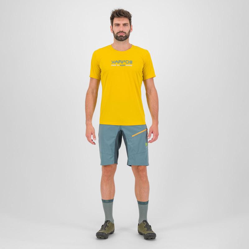KARPOS VAL FEDERIA tričko Lemon Curry Print 1 4