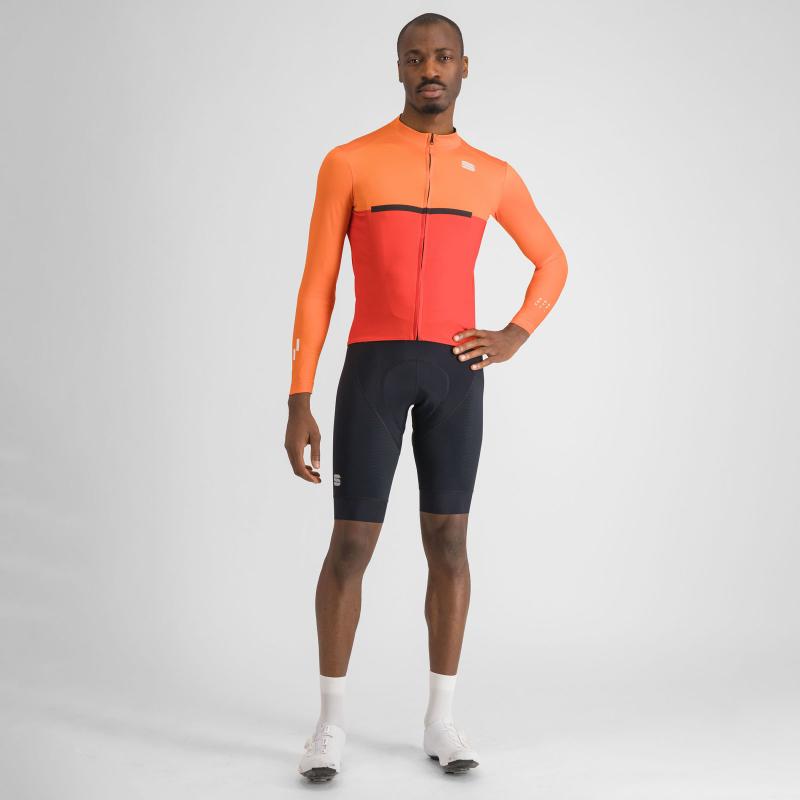 Sportful PISTA THERMAL dres red orange black 5