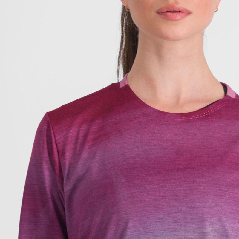 SPORTFUL FLOW GIARA dámske tričko s dlhým rukávom berry blue pink 3