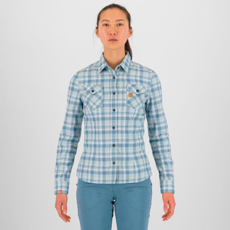 Karpos Martora Winter Dámska Košeľa Sterling Blue/Spring Lake 2