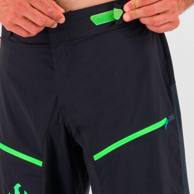Karpos RAPID Baggy kraťasy čierne/tmavomodré/zelené fluo 7