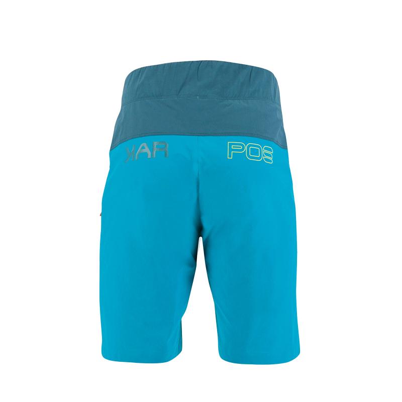 Karpos Val Di Dentro Bermudy modrozelené/žlté fluo 1