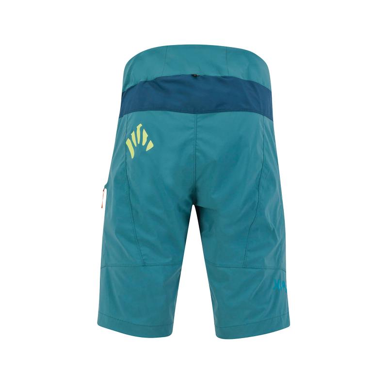 KARPOS Val Viola Kraťasy modrozelené/žlté fluo 1