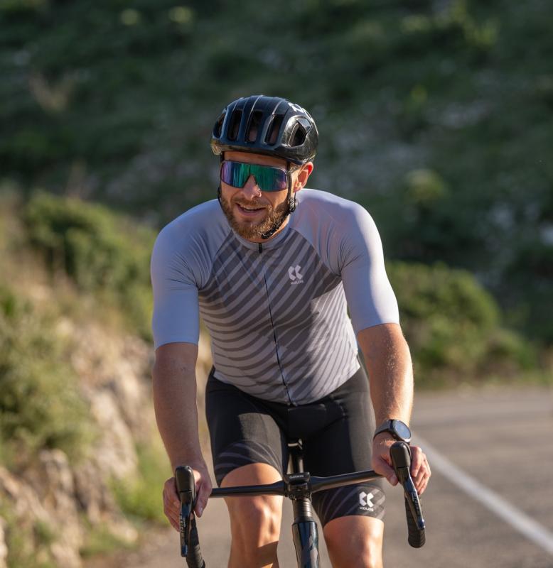 Cyklistický dres KALAS MOTION Z4 | Dres SPINN | Steel silver 3