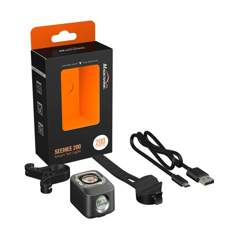 Svetlo MAGICSHINE SEEMEE 200 V3.0 zadné 6f USB čierne 8