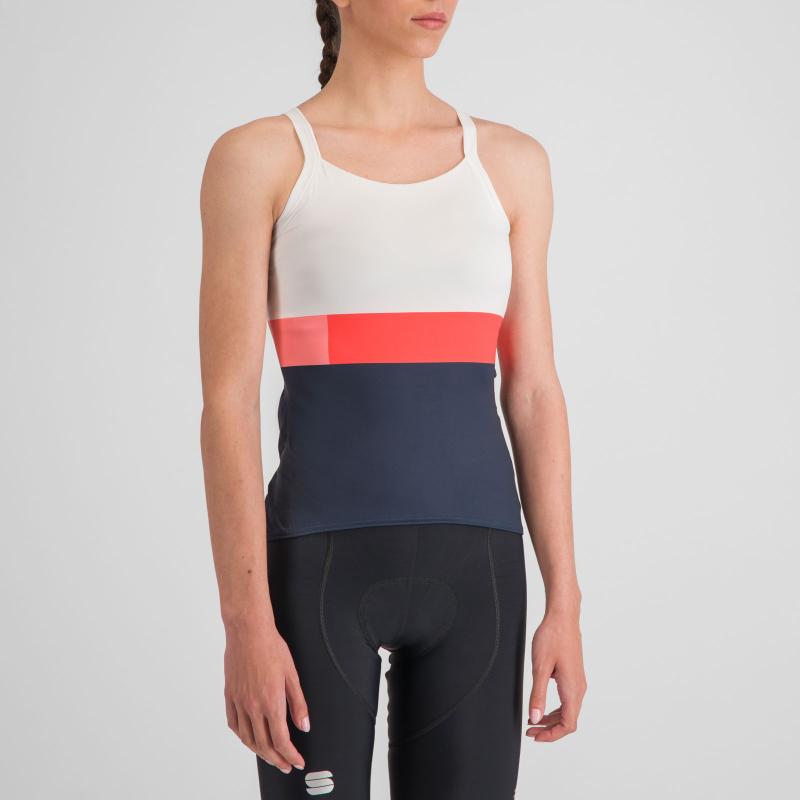 Sportful SNAP dámsky top white galaxy blue 2