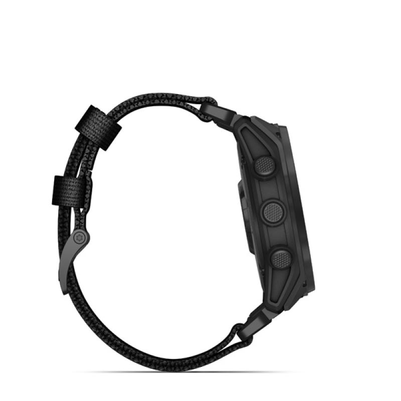 Garmin tactix 8 - 51mm, Sapphire Solar, Black DLC Titanium, tactical black nylon band 5
