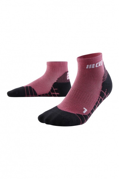 CEP členkové OUTDOOROVÉ PONOŽKY LIGHT MERINO berry/grey