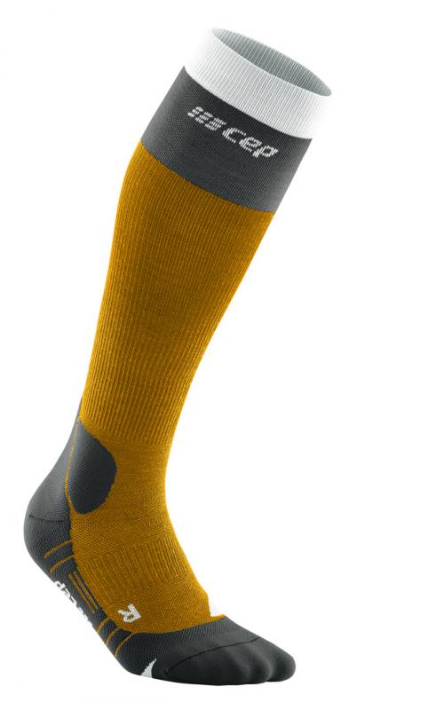 CEP OUTDOOROVÉ KOMPRESNÉ PODKOLIENKY LIGHT MERINO zlatá 1