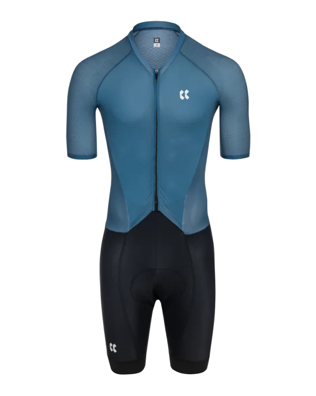 Cyklistická kombinéza KALAS PASSION Z3 | Krátky rukáv VERANO | petrol blue