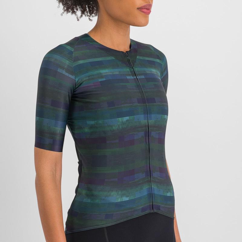 Sportful GLITCH BOMBER dámsky dres multicolor black 2