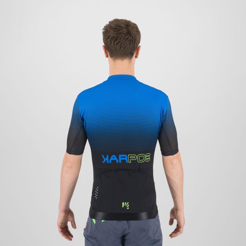 Karpos VAL VIOLA dres Black/Indigo Bunting/Green Fluo 3