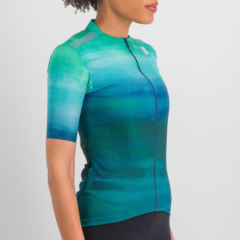 Sportful FLOW SUPERGIARA dámsky dres shade spruce juniper blue 2