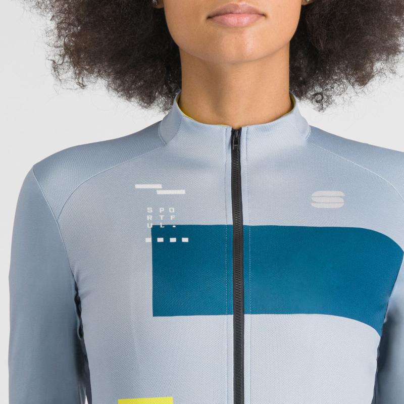 Sportful BREAKOUT SUPERGIARA THERMAL dámsky dres ice gray teal blu black cedar 3