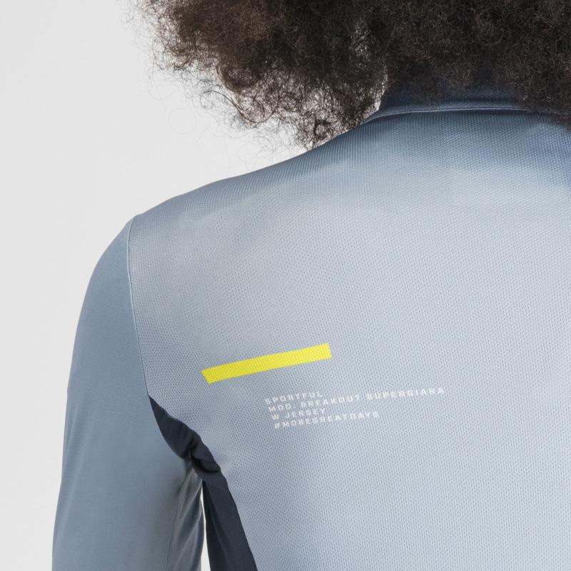 Sportful BREAKOUT SUPERGIARA THERMAL dámsky dres ice gray teal blu black cedar 5