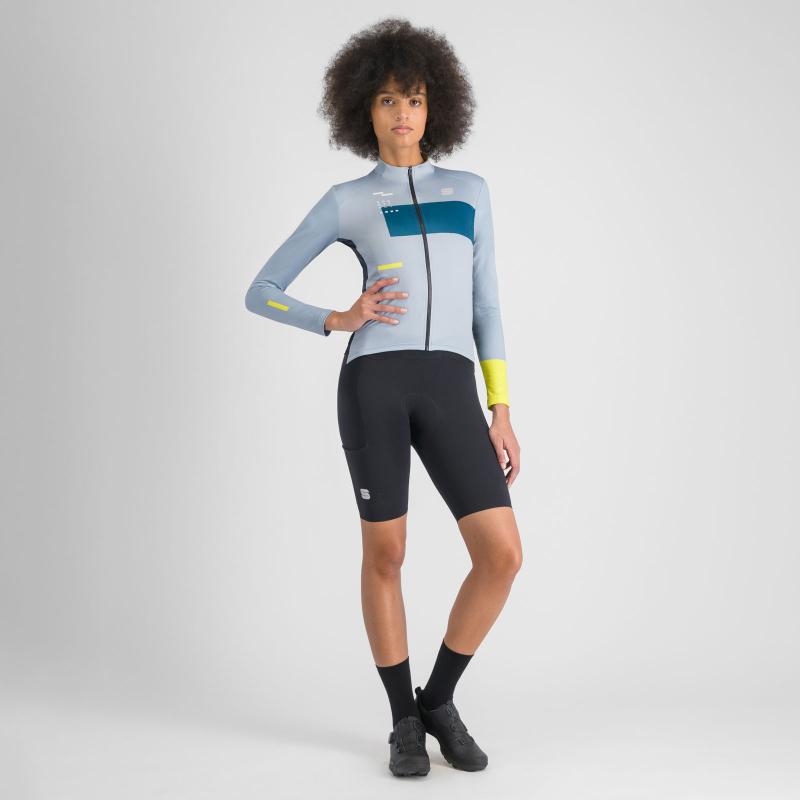 Sportful BREAKOUT SUPERGIARA THERMAL dámsky dres ice gray teal blu black cedar 6