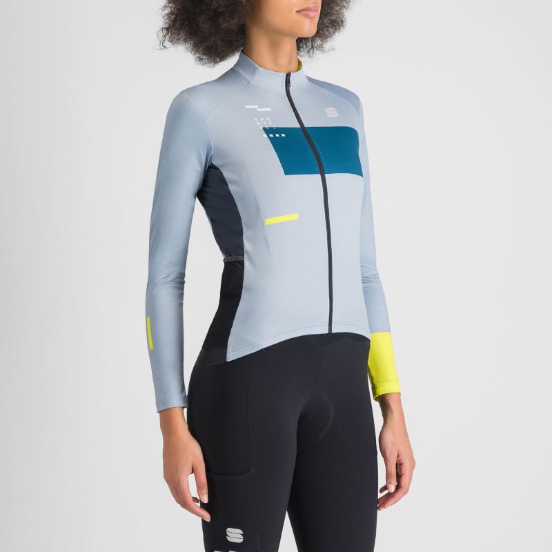 Sportful BREAKOUT SUPERGIARA THERMAL dámsky dres ice gray teal blu black cedar 2