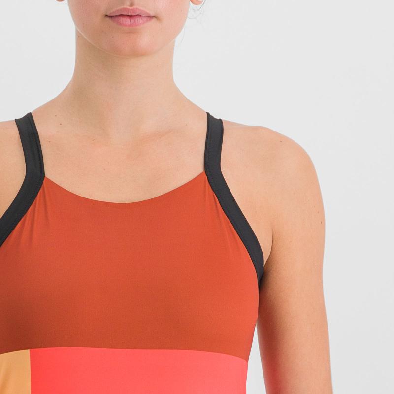 Sportful SNAP dámsky top huckleberry cayenna red 3
