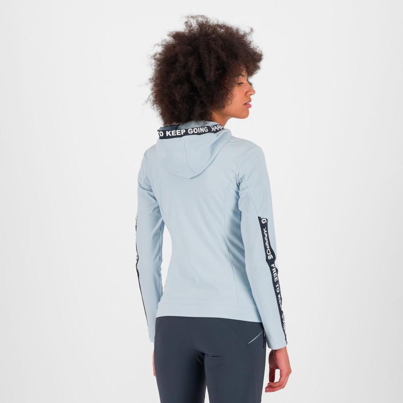 Karpos EASYFRIZZ FULL-ZIP dámska mikina s kapucňou skywriting/ombre blue 4