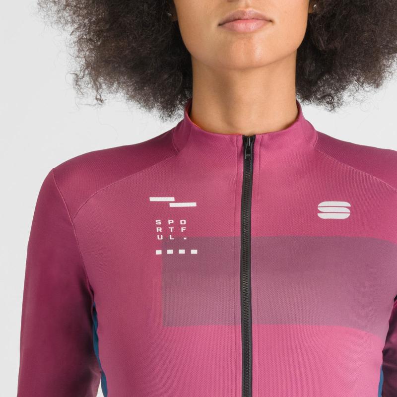 Sportful BREAKOUT SUPERGIARA THERMAL dámsky dres rasperry violet black pompelmo 3