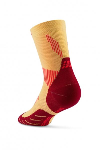 CEP Bežecké vysoké ponožky 5.0 marigold/burgundy 1