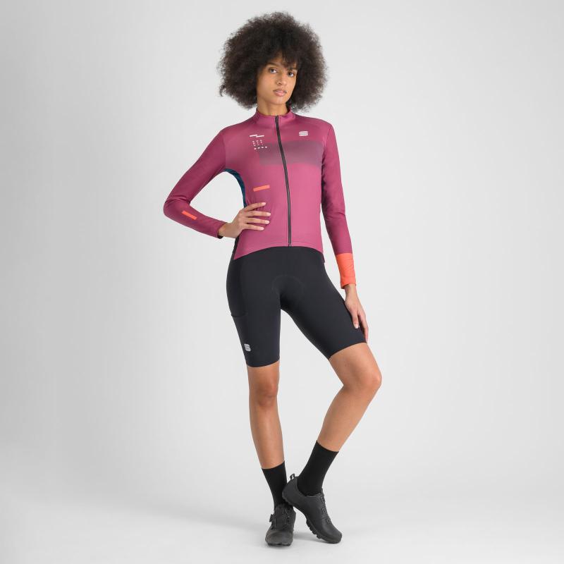 Sportful BREAKOUT SUPERGIARA THERMAL dámsky dres rasperry violet black pompelmo 6