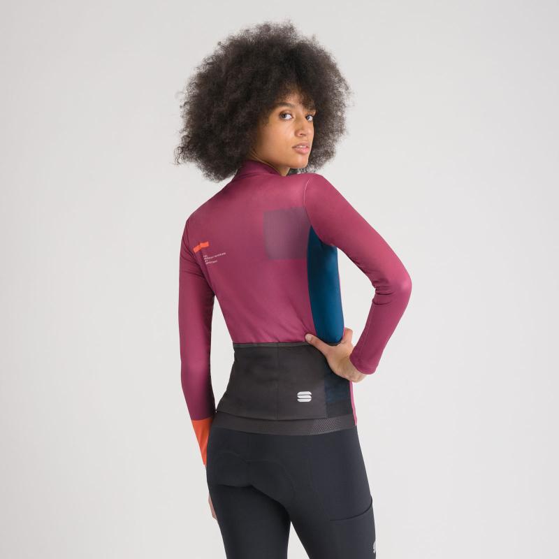 Sportful BREAKOUT SUPERGIARA THERMAL dámsky dres rasperry violet black pompelmo 1