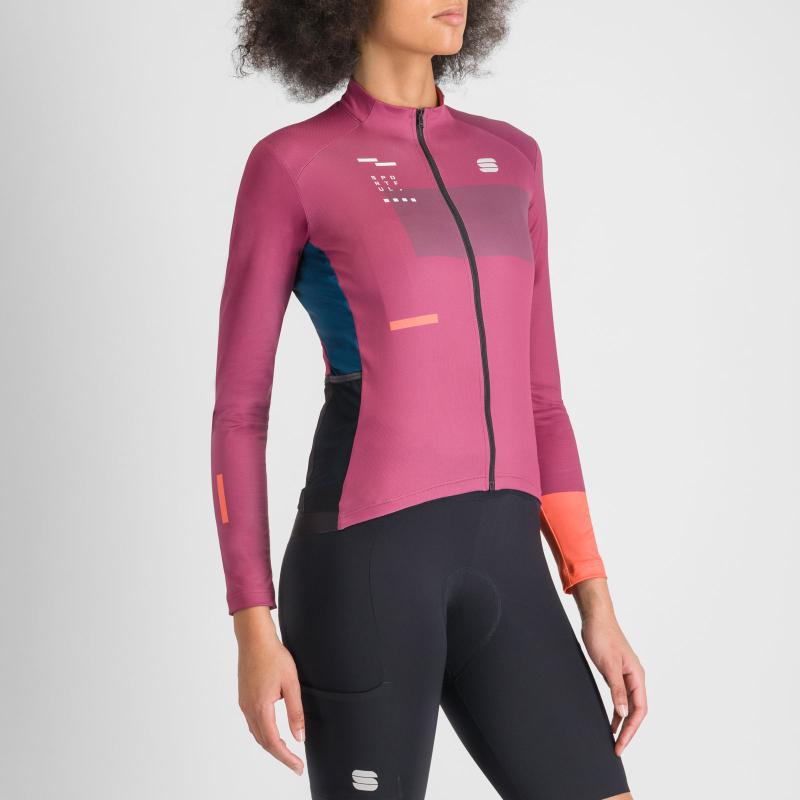 Sportful BREAKOUT SUPERGIARA THERMAL dámsky dres rasperry violet black pompelmo 2