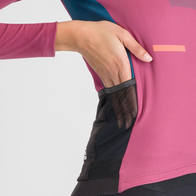 Sportful BREAKOUT SUPERGIARA THERMAL dámsky dres rasperry violet black pompelmo 5