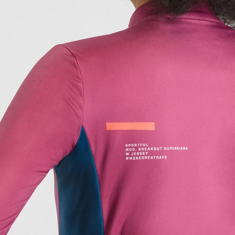 Sportful BREAKOUT SUPERGIARA THERMAL dámsky dres rasperry violet black pompelmo 4