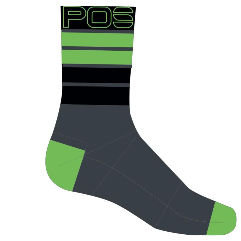 KARPOS VERVE ponožky Ombre Blue/Black/Jasmine Green 1
